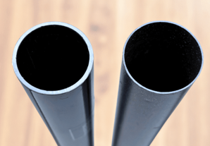 2 mm center poles — heavy-duty aluminum pole wall comparison